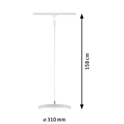 Paulmann URail Hildor LED-pendel hvit 4 000 K| Skinnesystem