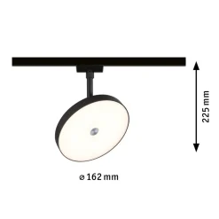 Paulmann URail Hildor LED-spot svart 3 000 K| Skinnesystem