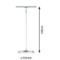 Paulmann URail Hildor LED-pendel, krom 4 000 K Clearance