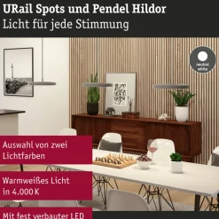 Paulmann URail Hildor LED-pendel, krom 4 000 K Clearance