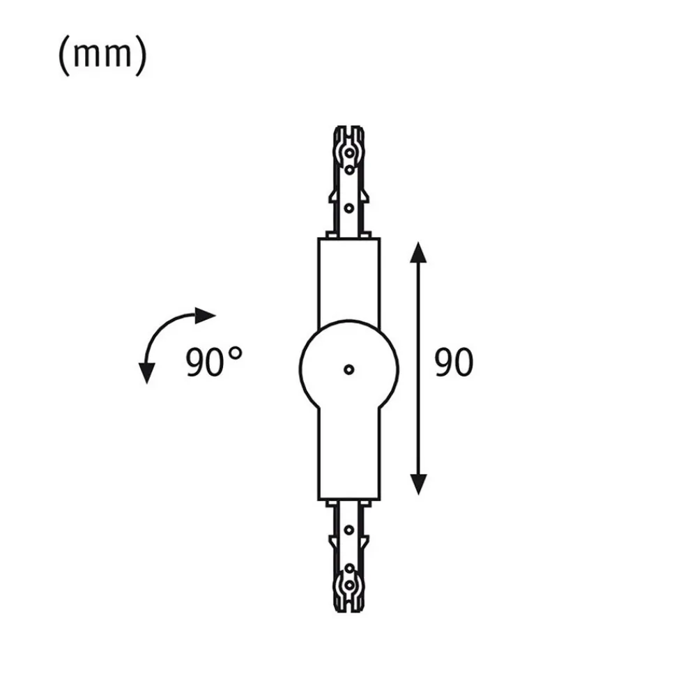 Paulmann URail leddforbindelse matt krom