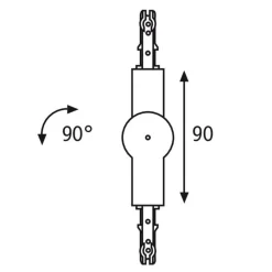 Paulmann URail leddkontakt, svart matt Online