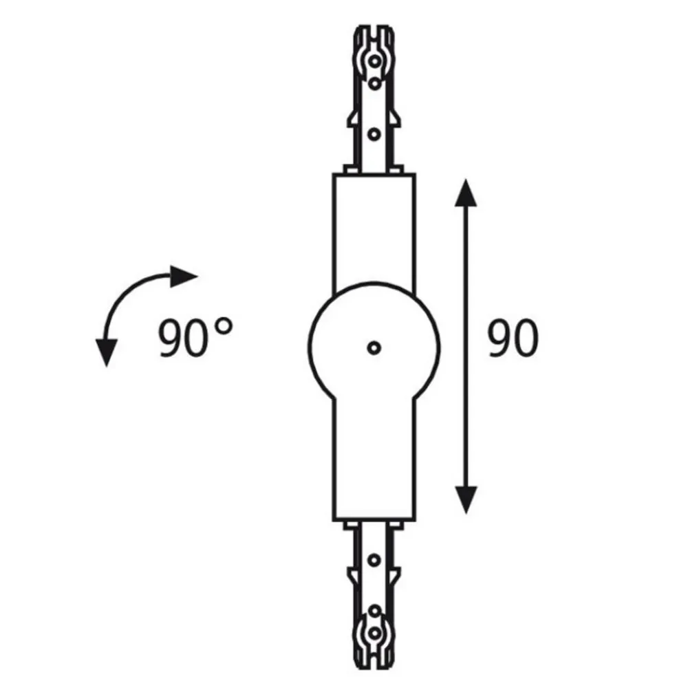 Paulmann URail leddkontakt, svart matt Online