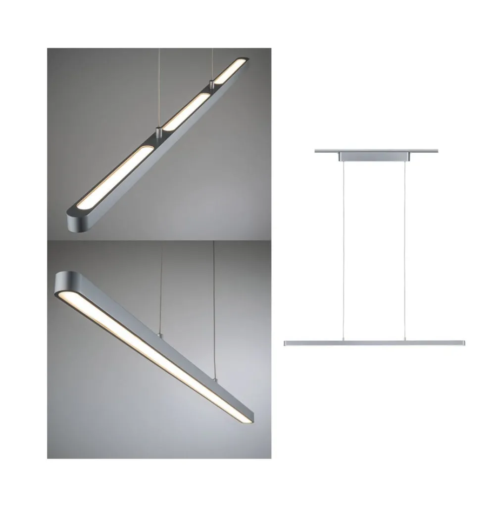Paulmann URail LED-pendel Lento matt krom| Skinnesystem