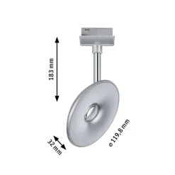 Paulmann URail LED-spot Eye krom matt| Skinnesystem
