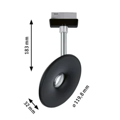 Paulmann URail LED-spot Sphere 2 700K svart| Skinnesystem