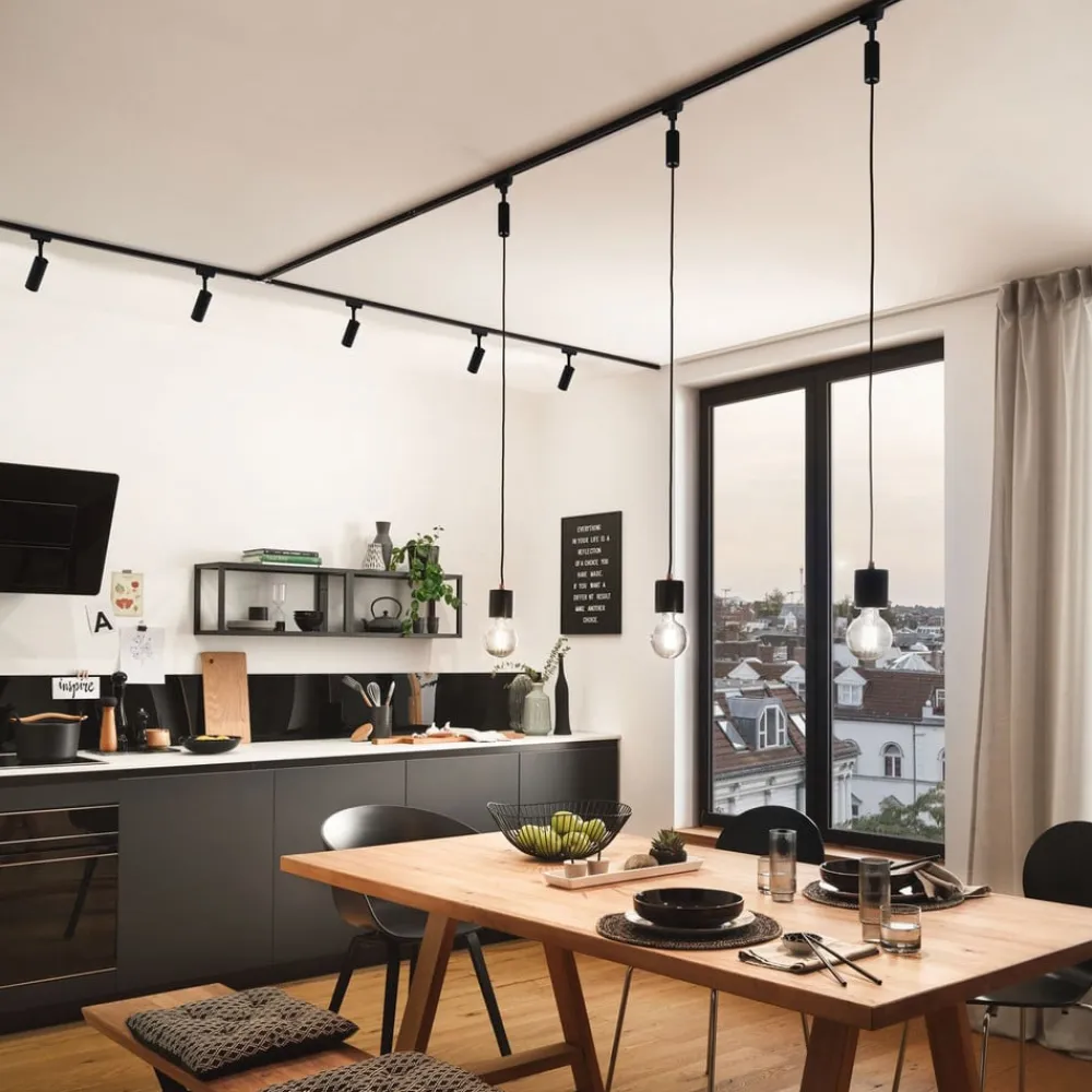 Paulmann URail LED-spot Tubo svart 4 000 K| Skinnesystem