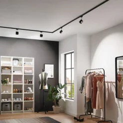 Paulmann URail LED-spot Tubo svart 3 000 K Best