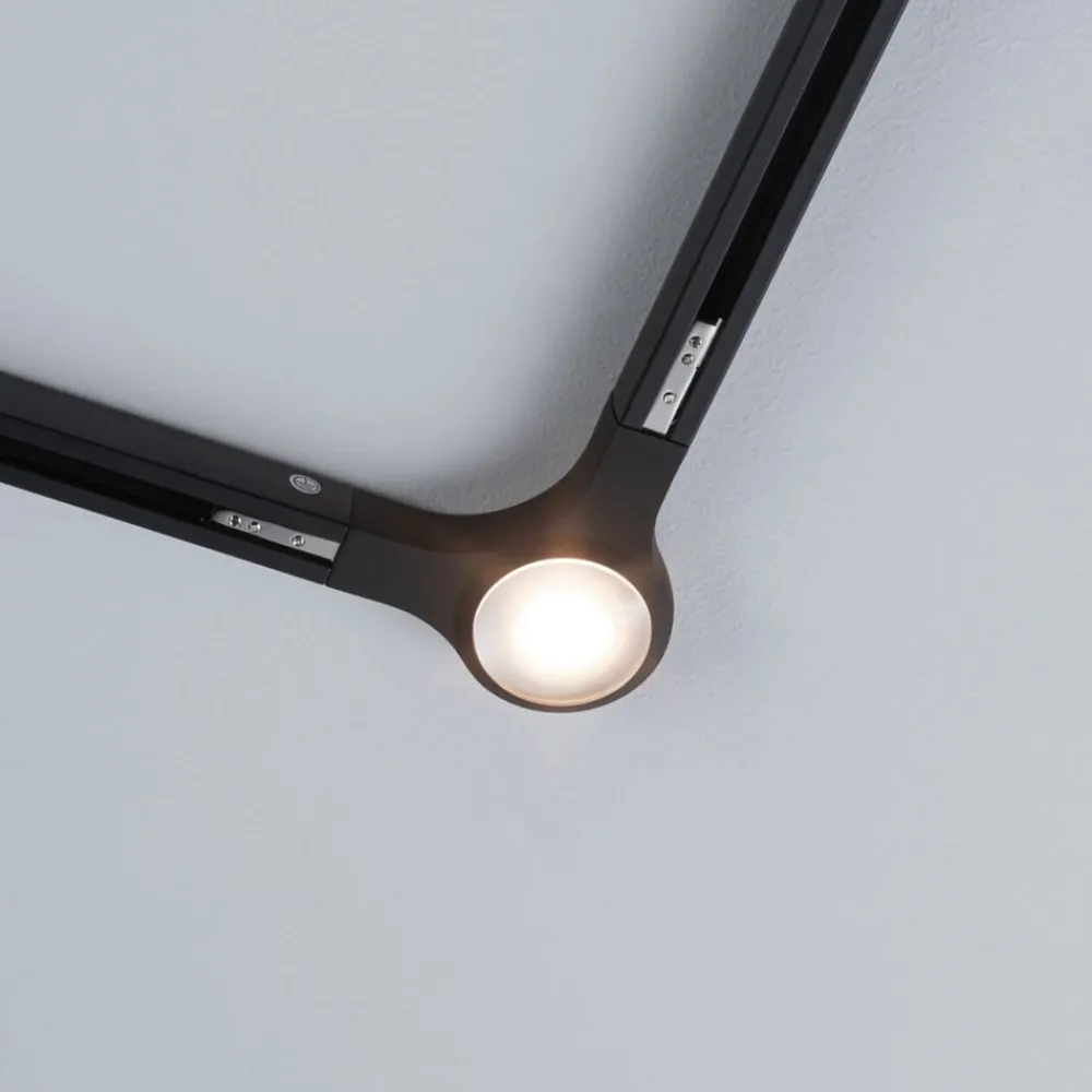Paulmann URail L-kontakt LED-lampe 827 svart| Skinnesystem