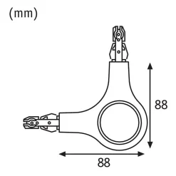 Paulmann URail L-kontakt LED-lampe 827 hvit| Skinnesystem
