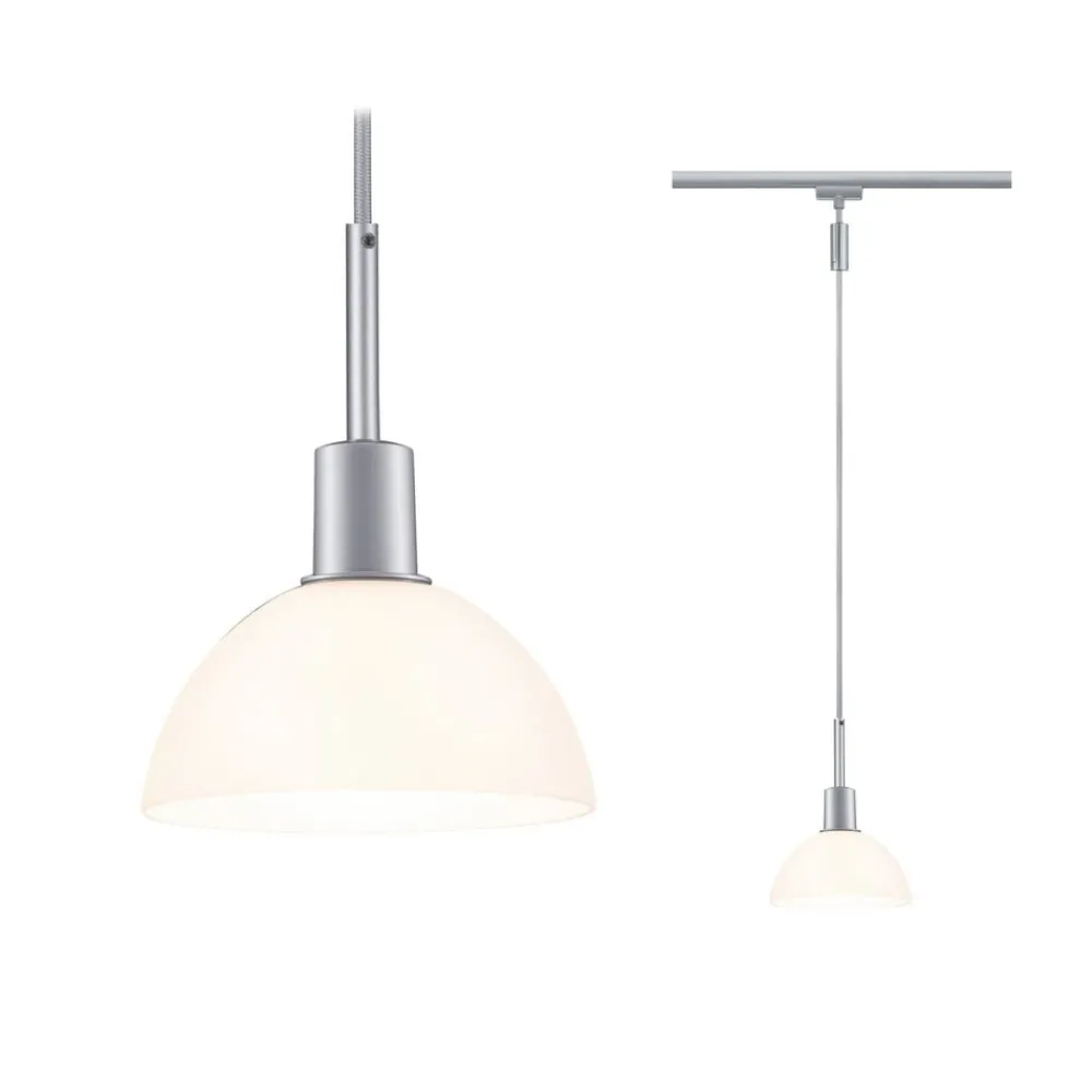 Paulmann URail Pendel Sarrasani krom matt / opal| Skinnesystem