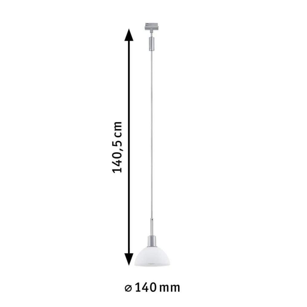 Paulmann URail Pendel Sarrasani krom matt / opal| Skinnesystem