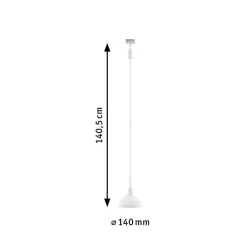 Paulmann URail Pendel Sarrasani, hvit/opal Online