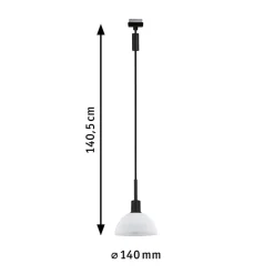 Paulmann URail Pendel Sarrasani, svart/opal Best