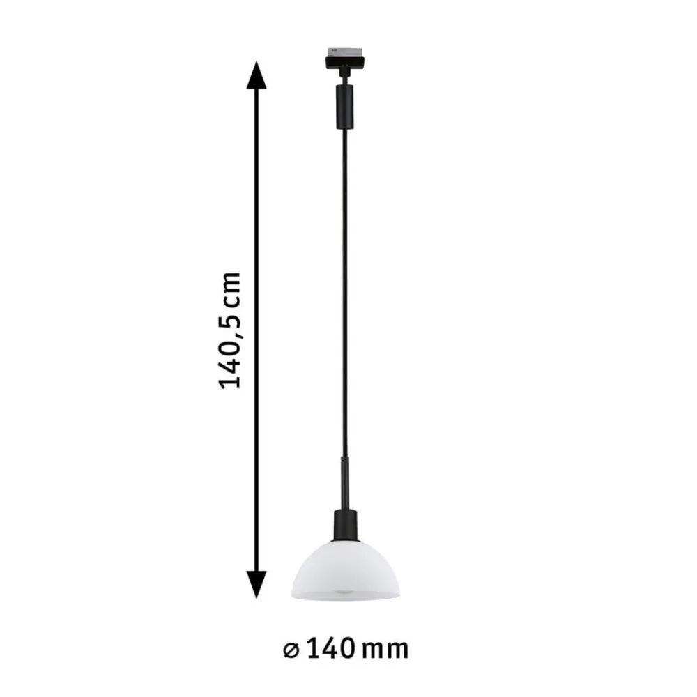 Paulmann URail Pendel Sarrasani, svart/opal Best