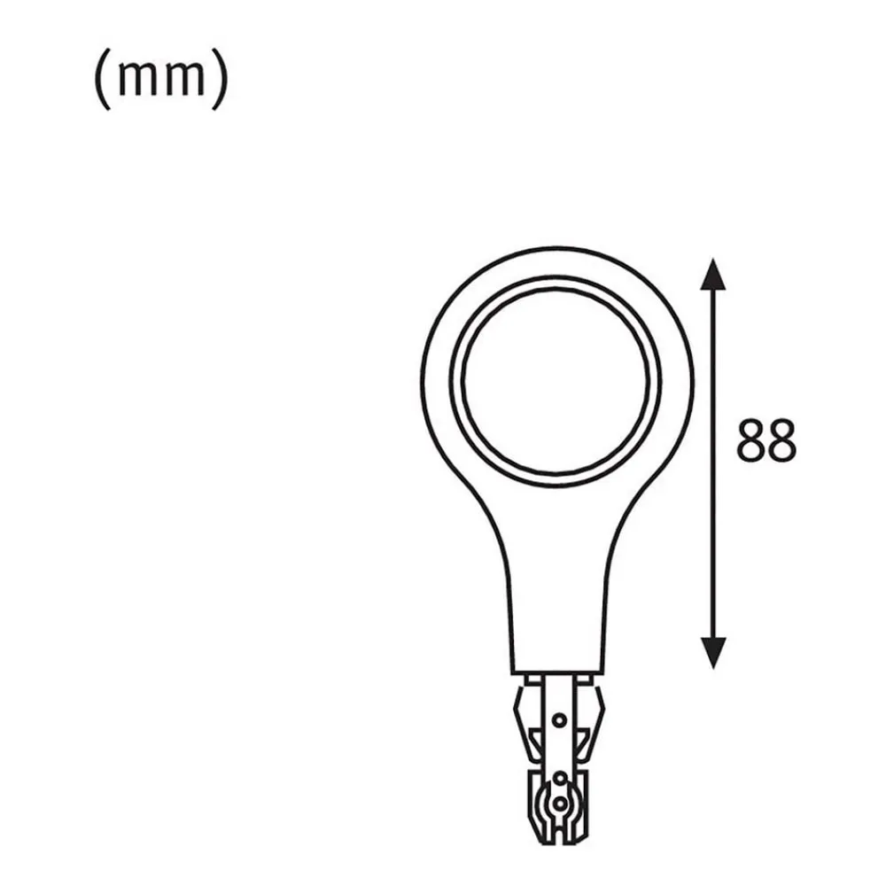 Paulmann URail sluttstykek LED-lampe 2 700 K hvit| Skinnesystem