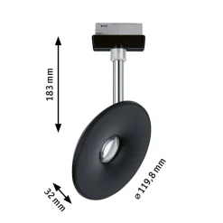 Paulmann URail Sphere LED-spot 4 000K svart| Skinnesystem