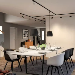 Paulmann URail Spot Blossom svart, satinert glass Best