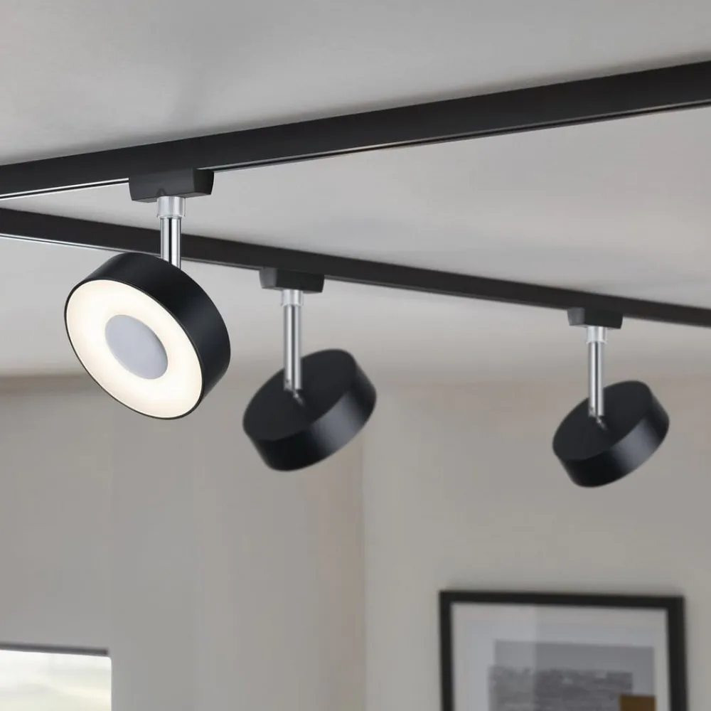 Paulmann URail Spot Circle svart dimbar 2 700 K| Skinnesystem