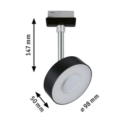 Paulmann URail Spot Circle svart dimbar 4 000 K Best