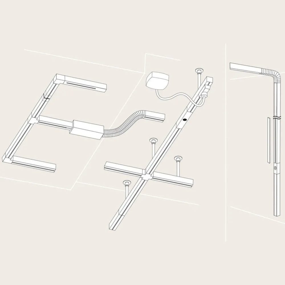 Paulmann URail systemskinne, 100 cm, svart matt| Skinnesystem