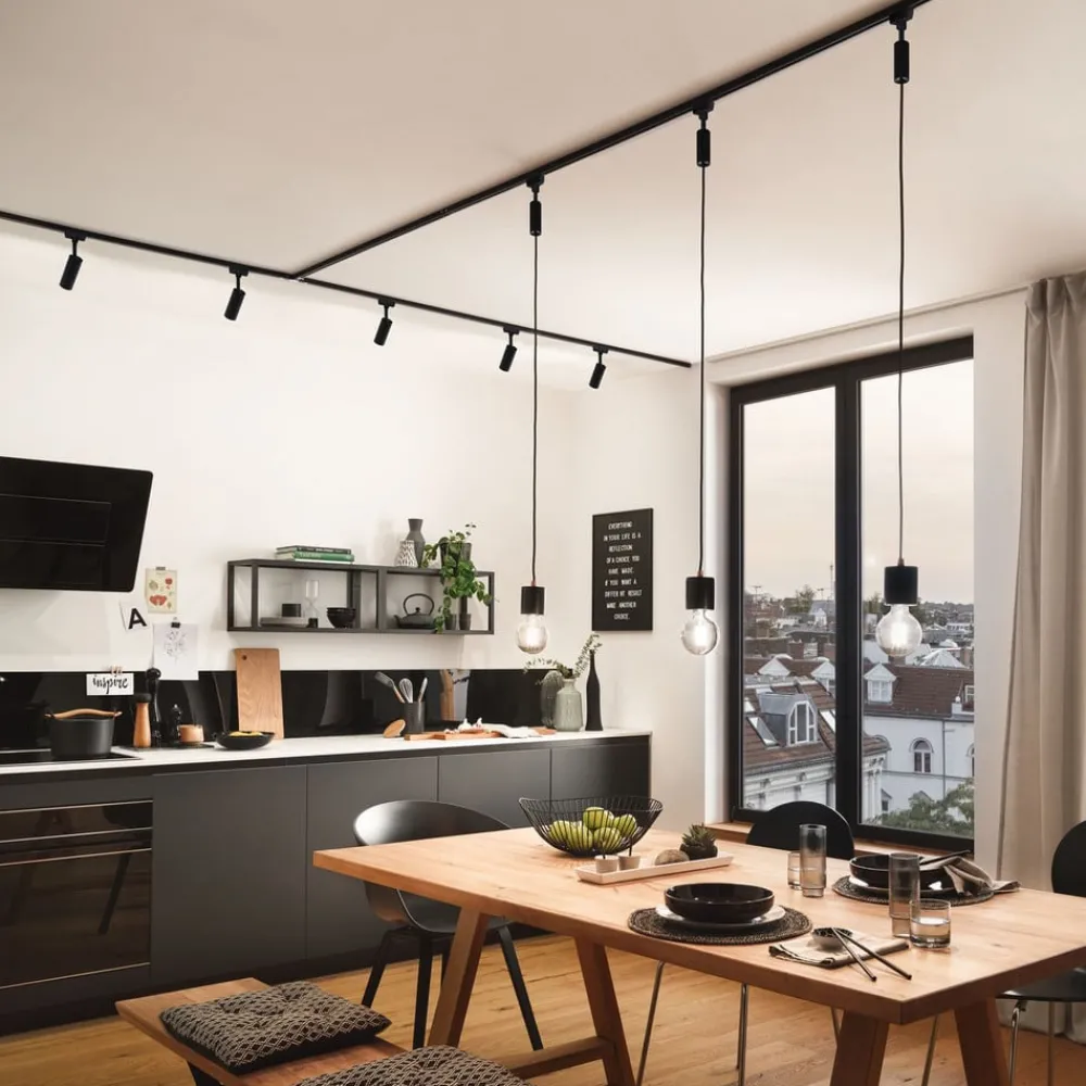 Paulmann URail systemskinne, 50 cm, svart matt| Skinnesystem