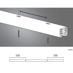 Paulmann URail systemskinne, 50 cm, svart matt| Skinnesystem