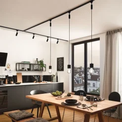 Paulmann URail systemskinne, 10 cm, svart matt| Skinnesystem