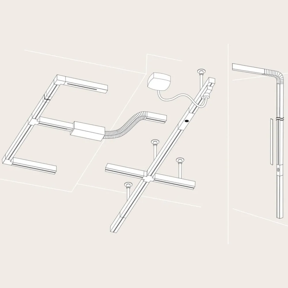 Paulmann URail T-kontakt, rigid, svart matt| Skinnesystem