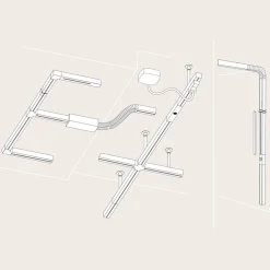 Paulmann URail X-kontakt, rigid, svart matt| Skinnesystem