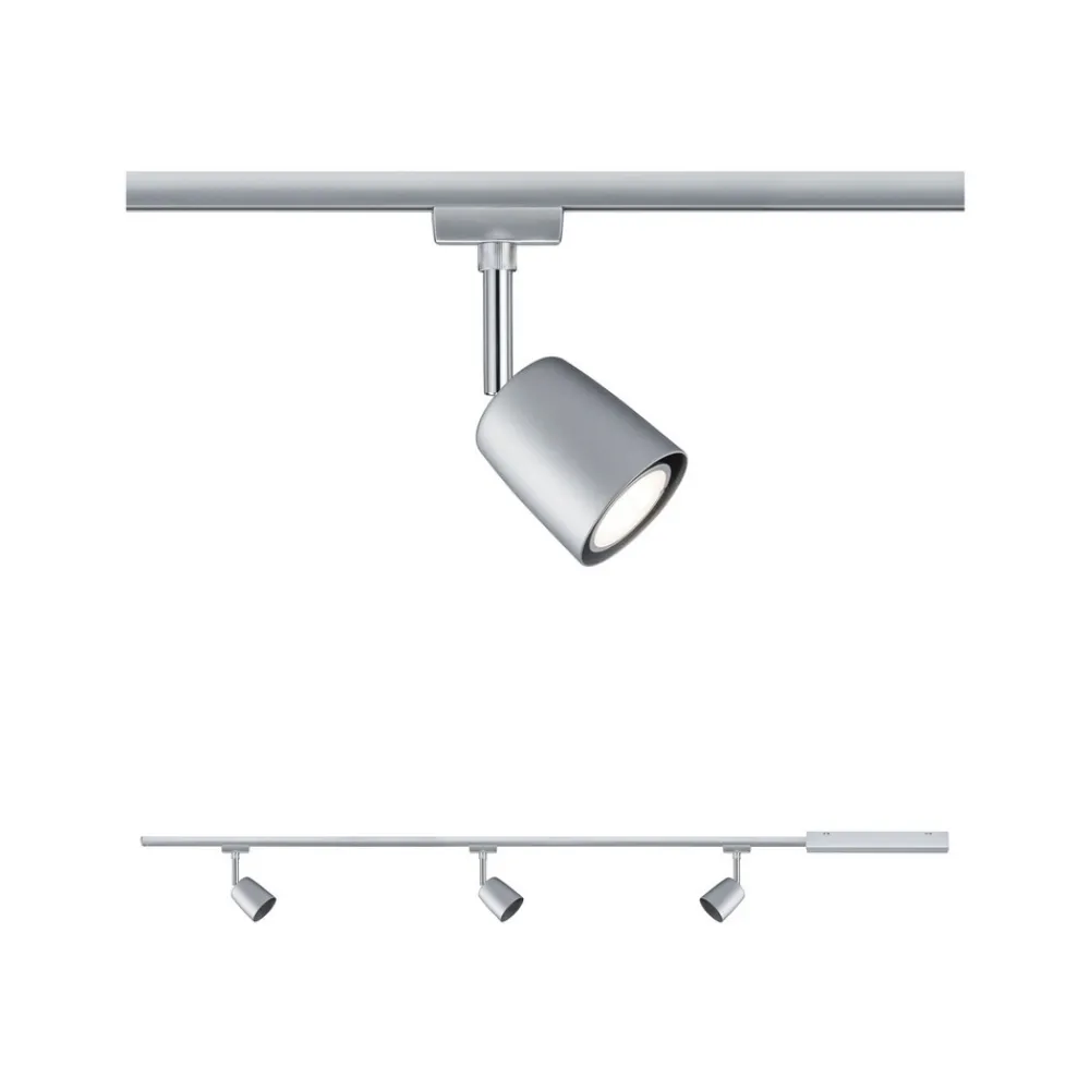 Paulmann URail-dekkselsett, 3 spots, skinne, krom Best