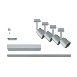 Paulmann URail-dekkselsett, 3 spots, skinne, krom Best