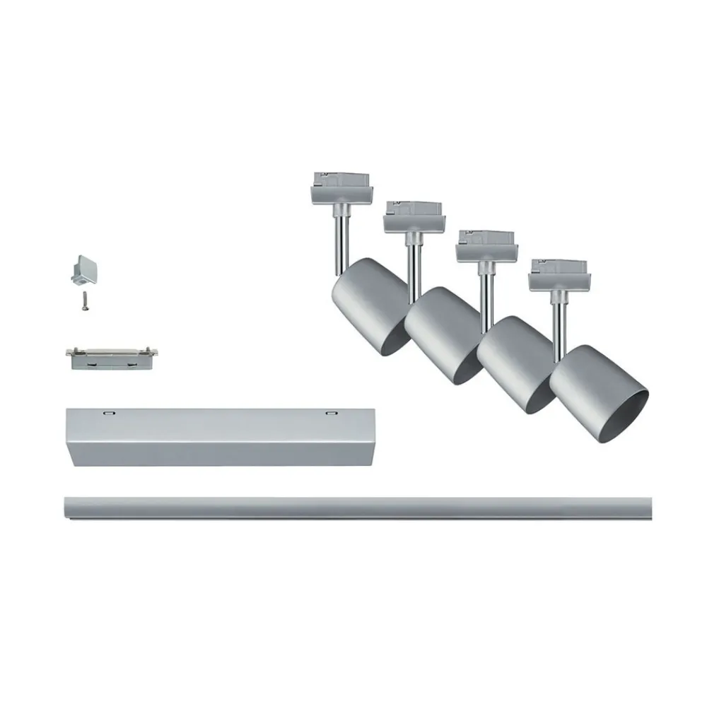 Paulmann URail-dekkselsett, 3 spots, skinne, krom Best