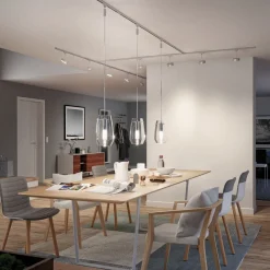 Paulmann URail-skinne, matt krom, lengde 50 cm, aluminium| Skinnesystem