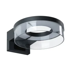 Paulmann utendørs LED-vegglampe Capera, antrasitt, IP44| Vegglamper Med Sensor|Utebelysning Med Sensor