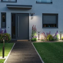 Paulmann utendørs LED-vegglampe Alara, antrasitt, IP44| Vegglamper Med Sensor