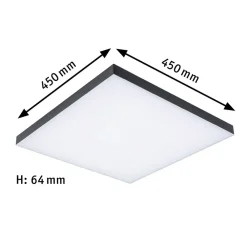 Paulmann Velora regnbuepanel 45x45 cm svart RGBW Clearance