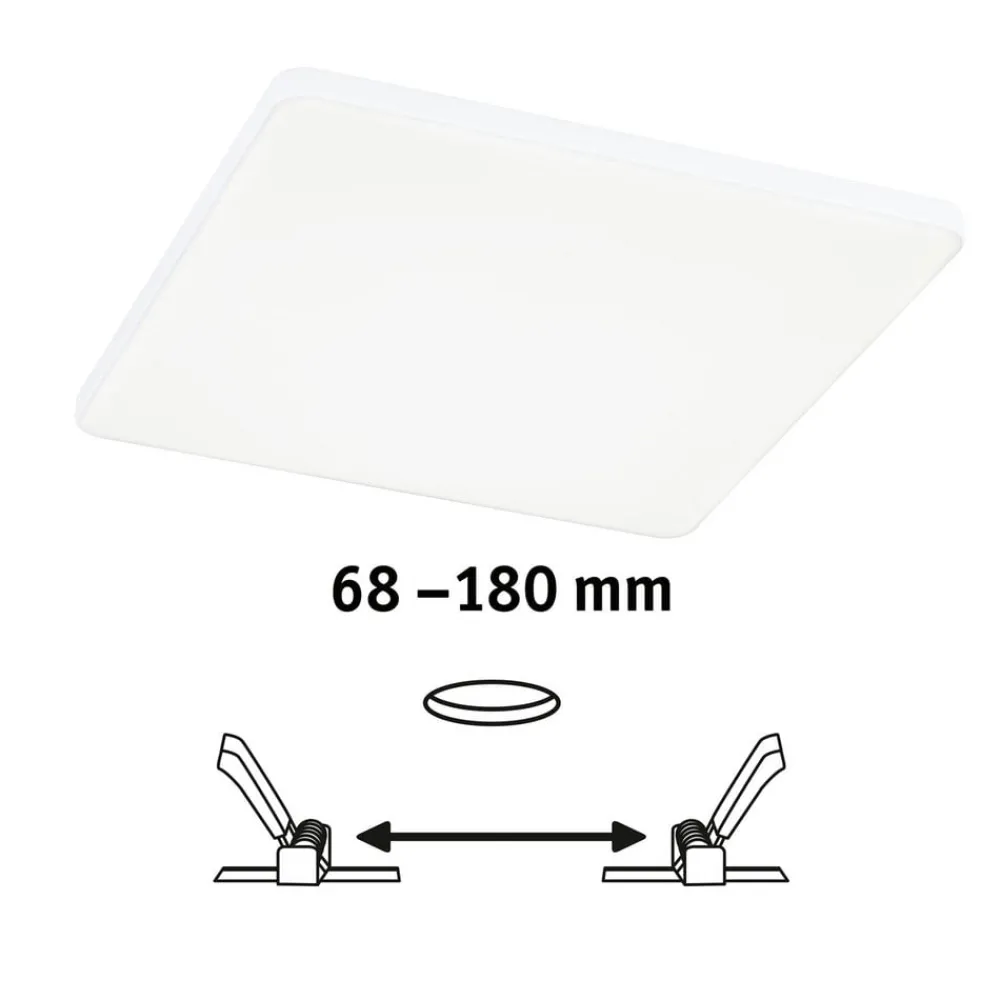 Paulmann Veluna Edge IP44 4000K dimm 20x20cm| Downlights