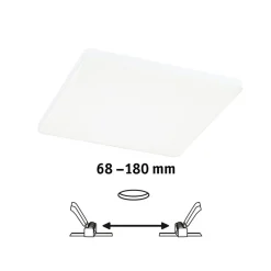 Paulmann Veluna Edge IP44 4000K dimm 20x20cm| Downlights