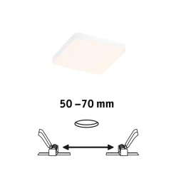 Paulmann Veluna Edge IP44 3000K dimm 9x9cm| Downlights