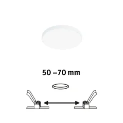 Paulmann Veluna Edge LED for innfelt IP44 4000K Ø 9cm| Downlights