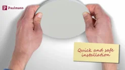 Paulmann Veluna Edge LED for innfelt IP44 4000K Ø 9cm| Downlights