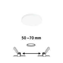 Paulmann Veluna Edge LED for innfelt IP44 4000K Ø 9cm| Downlights