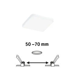 Paulmann Veluna Edge LED for innfelt IP44 4000K 9x9cm Outlet