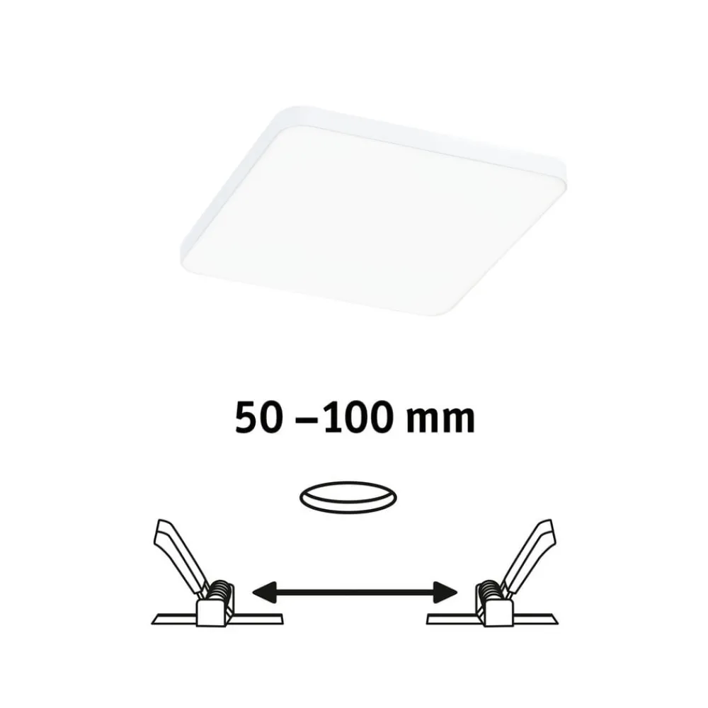 Paulmann Veluna Edge LED for innfelt IP44 4000K 12x12cm Best