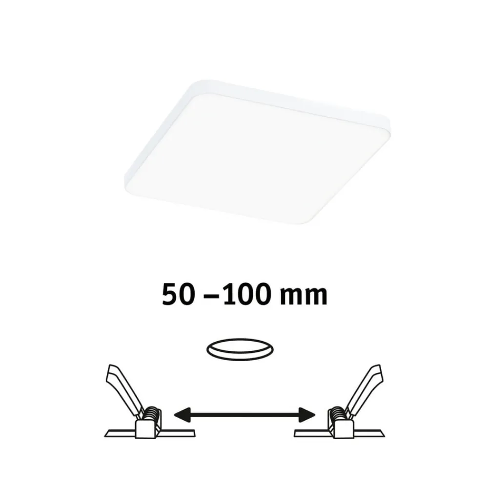 Paulmann Veluna Edge LED for innfelt IP44 4000K 12x12cm Best
