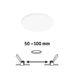 Paulmann Veluna Edge LED for innfelt IP44 4000K Ø 12 cm Clearance
