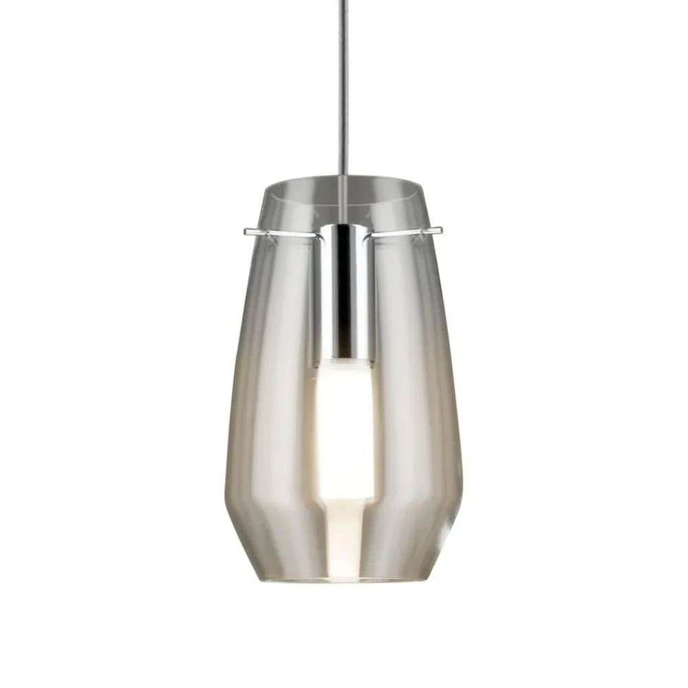 Paulmann Vento lampeskjerm, klar, Ø 17 cm, glass