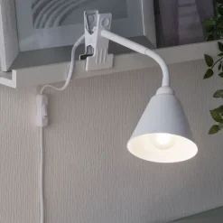 Paulmann Vitis klemmelampe, hvit| Bordlamper