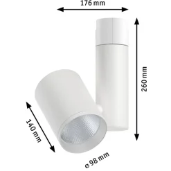 Paulmann Zeuz URail Spot 4000K 15° hvit matt| Skinnesystem